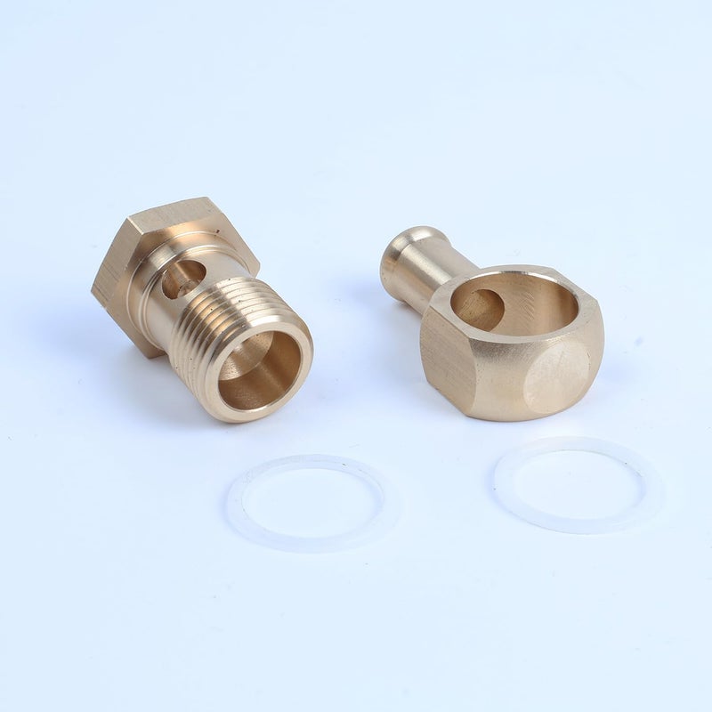 JADSOrBoBi 8089 Carburetor Inlet Fitting Compatible with Edelbrock, Fuel Banjo Fittings for Square-Bore & Carter AFB - Image 2